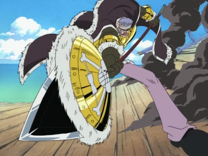 One Piece: East Blue (1-61) The Strongest Pirate Fleet! Commodore Don Krieg!  - Watch on Crunchyroll