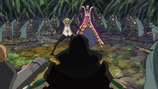 Los Piratas Firetank capturan a Sanji y a Brook