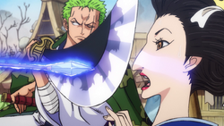 Zoro salva Tsurujo