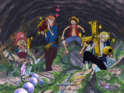 Chopper Nami Rufy Sanji oro