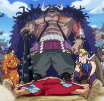 Luffy Lies Defeated Before Kaido