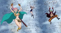 Bartolomeo, Rebecca et Robin volent