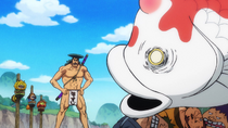 ONE PIECE 910  Oden Kouzuki e o Fruto do Tempo de Toki 