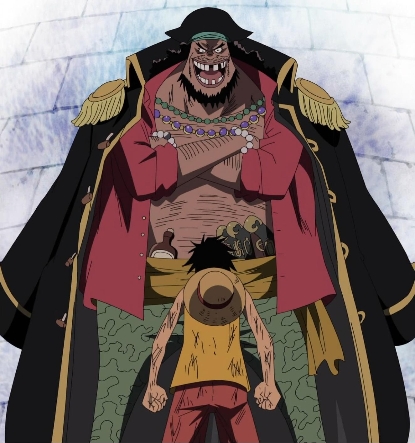 Barba Negra Timeskip é baseado no anime de One Piece