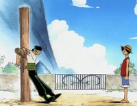 Luffy Asks Zoro to Join Crew