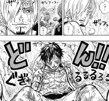 Sanji encuentra a Luffy en el lugar prometido