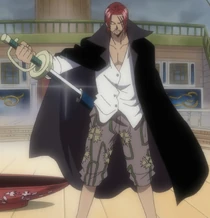 Shanks desembainhando seu sabre.