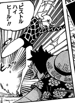 Dellinger attaque Luffy