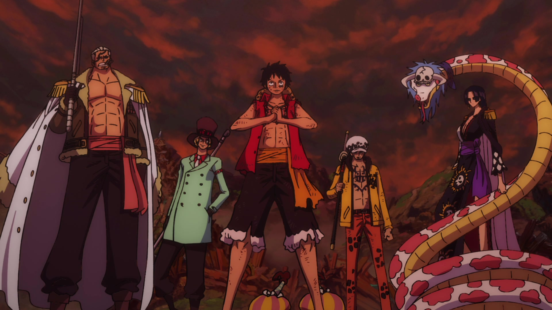 one piece, luffy & law - poor law haha