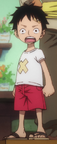 Luffy as a Child In The Anime