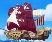 El barco de los Piratas de Roger.