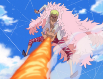 Kirigawa on X: >Ito Ito no Mi Tipo: Paramecia Usuário: Doflamingo Poder:  Manipulação de fios extremamente finos, fortes e invisíveis a olho nu.   / X