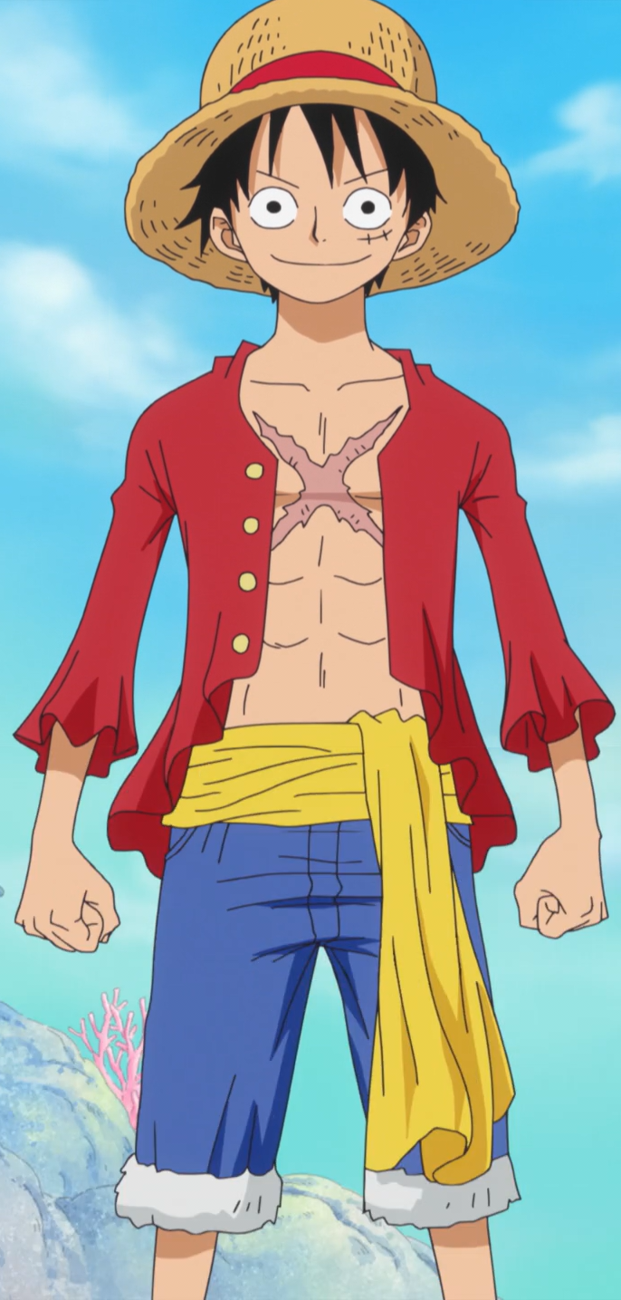 Costume di Luffy One Piece per bambino