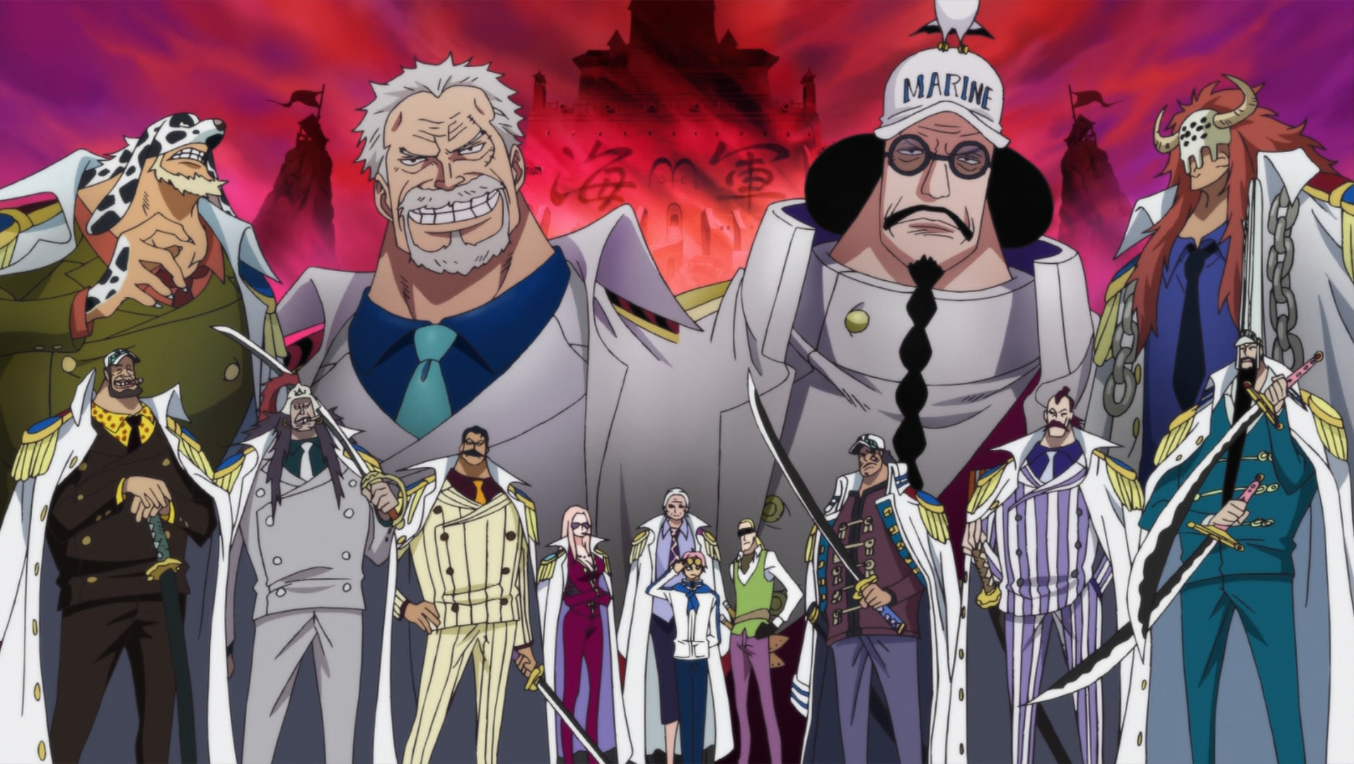 One Piece Governo mundial - Marinha