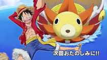 Luffy and Sunny End Card