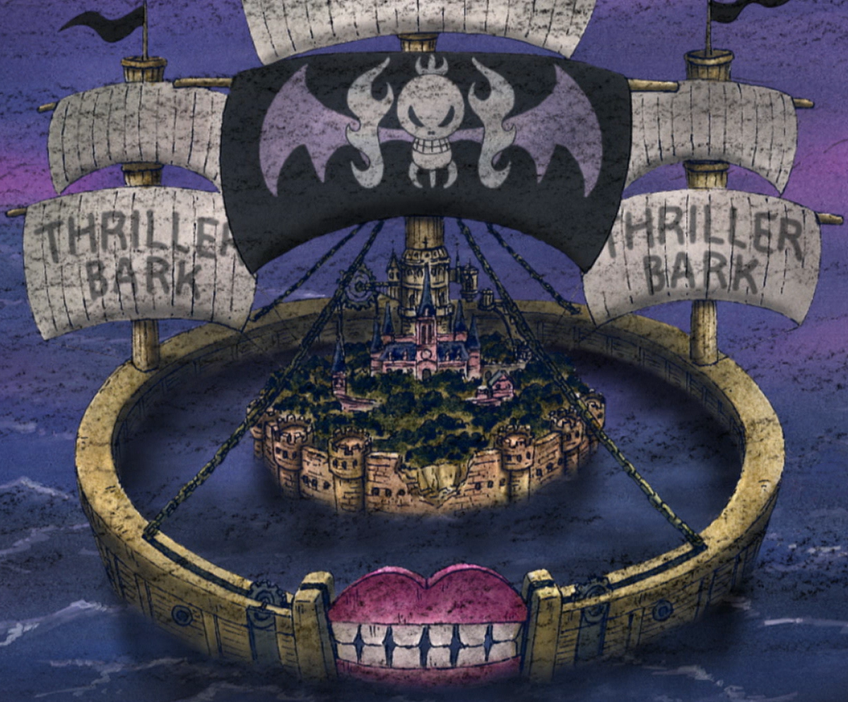 Thriller Bark Thriller, Pirate island, One piece manga