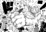 Luffy attrape Kizaru