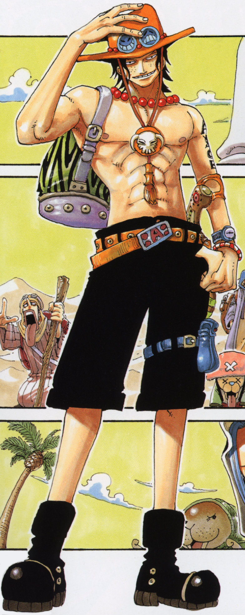 one piece  Why does Aces tattoo on his right arm say ASCE  Anime   Manga Stack Exchange