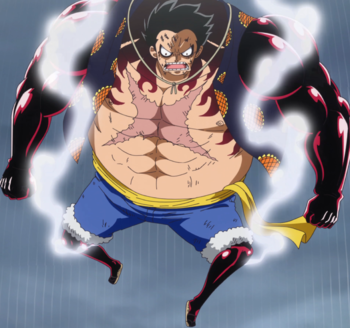 Gomu Gomu No Mi Teknik Gear Fourth Wikia One Piece Fandom