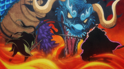 Kaido Vs Red Scabbards