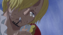 ノ ̯•ั) ✧ (・̑_+) on X: Sanji first response to his loved ones