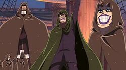 Dragon, Kuma e Ivankov, en el Reino de Goa.