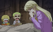 Rosinante and Doflamingo Worry About Their Mother