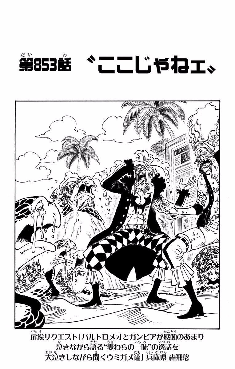 Chapter 853 One Piece Wiki Fandom