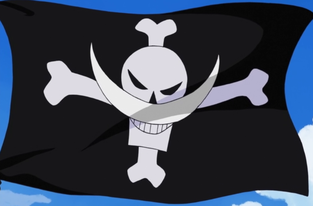 Algumas bandeiras piratas (Jolly Roger) de One Piece