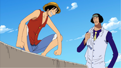 Kuzan Ami avec Luffy