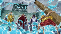 Luffy Faces Three Admirals