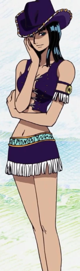 Nico Robin passe le temps à Dressrosa