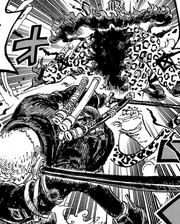 Lucci battu par Zoro