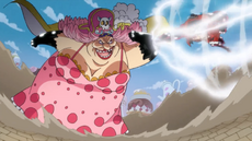 Luffy choca con Big Mom