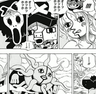 Nami, Brook, Chopper, Momonosuke et le Sunny transformés par Jora