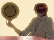 Shanks Holding the Straw Hat