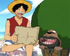 Luffy dan Gaimon membahas Grand Line