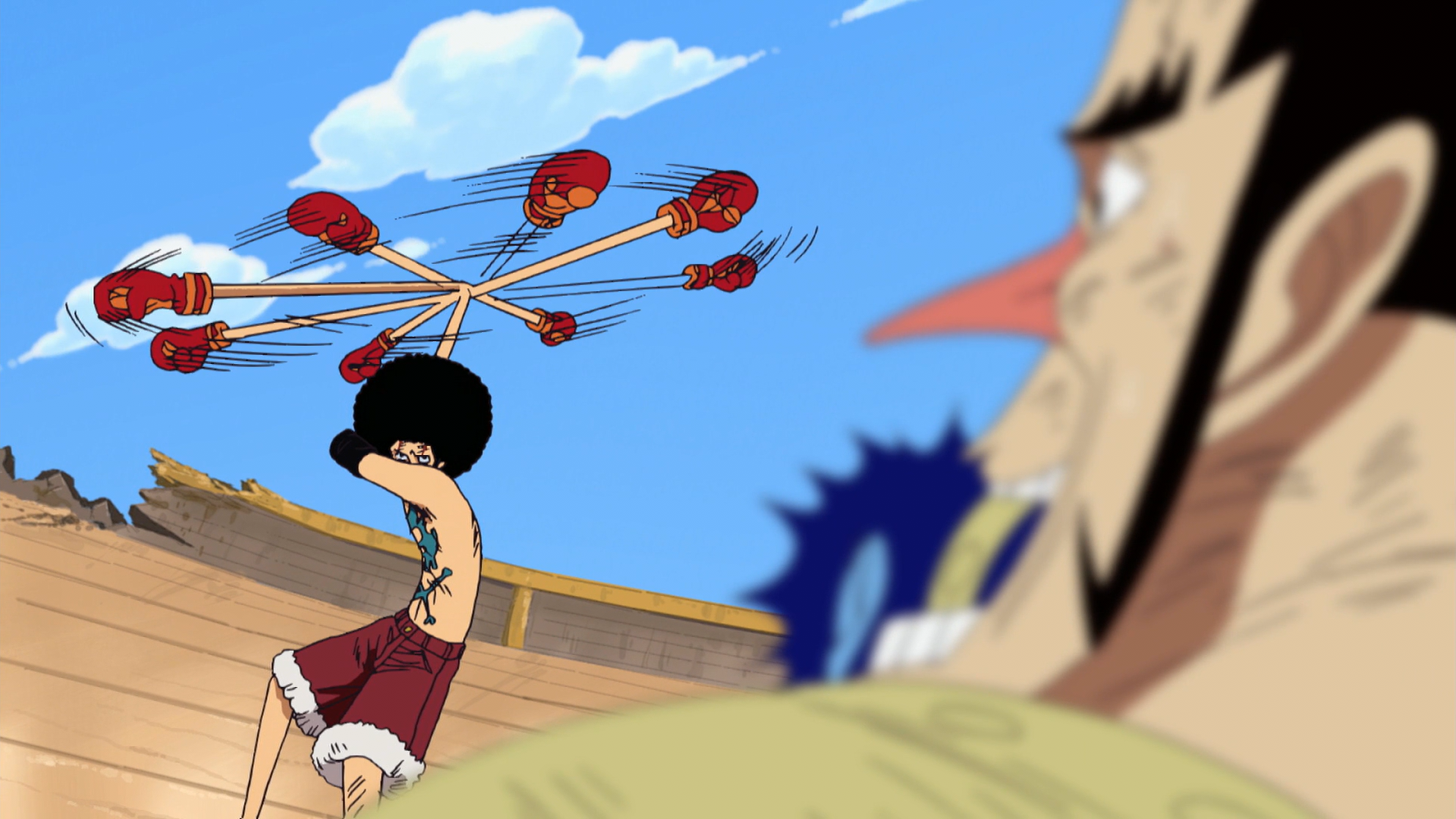 Luffy vs Don Krieg,Arlong,Wapol, Crocodile,Luccy,Oars, Hody