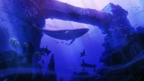 Underwater ruins of the previous World.