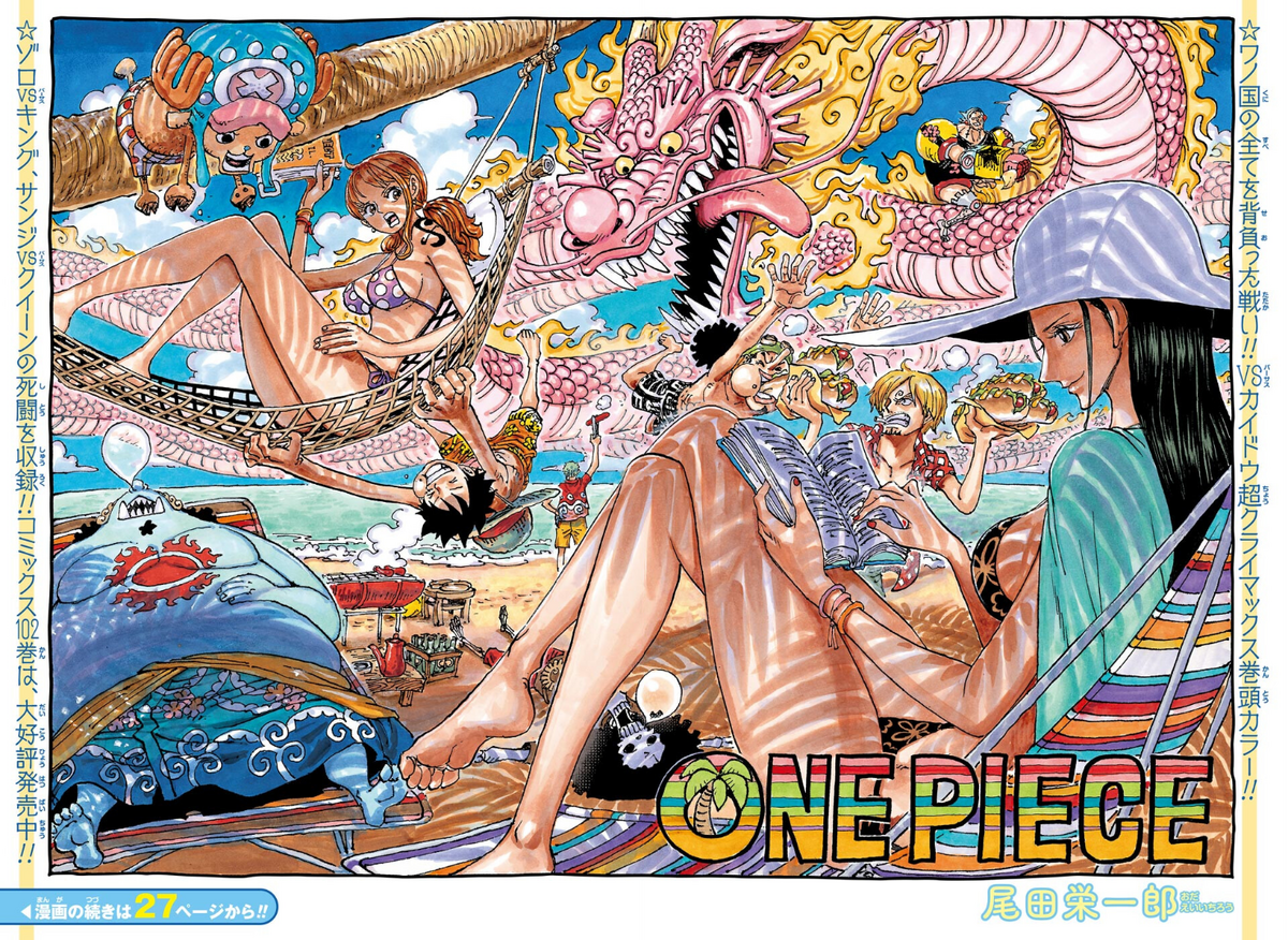 last page from chap 1034 colored by me 🔥🔥 : r/OnePiece