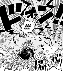 Shanks intimida a Aramaki