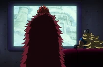 Kid watching the Punk Hazard broadcast.