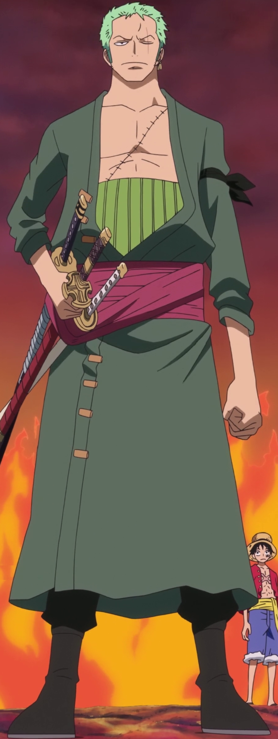 Costume da ragazzo di One Piece Zoro