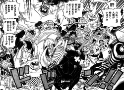 Luffy dan Gladiator Corrida Koloseum Mengejar Doflamingo