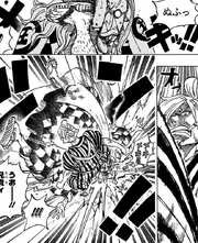 Sanji punish Kuni for wasting his Soba