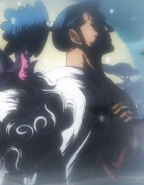 Sylwetka Ushimaru w anime.