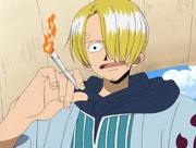 Ace allume la cigarette de Sanji