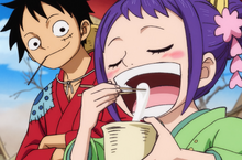 Tama Eating Oshiruko