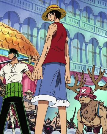 Monkey D Luffy Roronoa Zoro Sanji Und Tony Tony Chopper Gegen Den Franky Clan Onepiecepedia Fandom