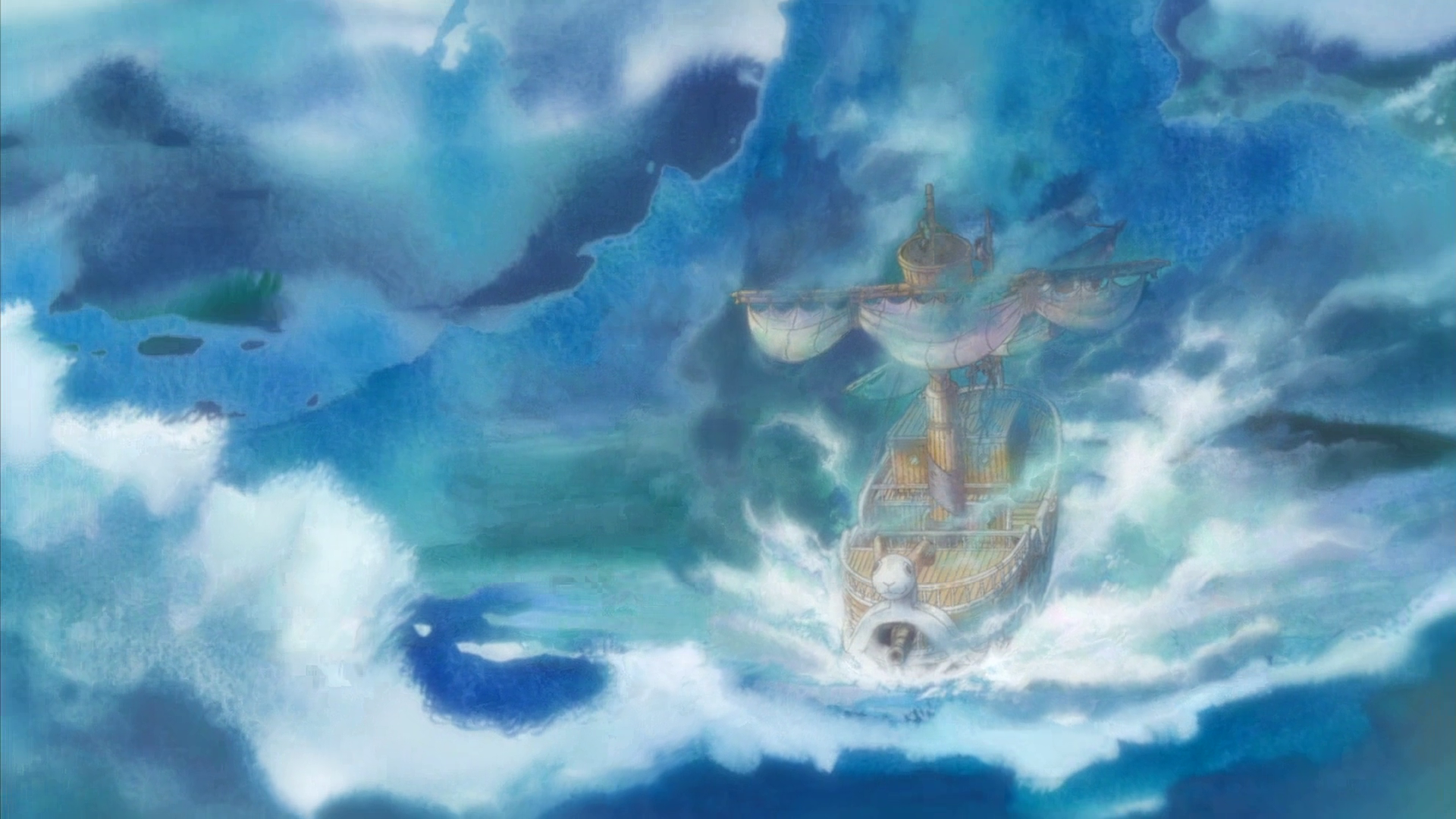 One Piece Episode Of Merry Go Funeral - Horizon Knot - Triplane (lyrics) 